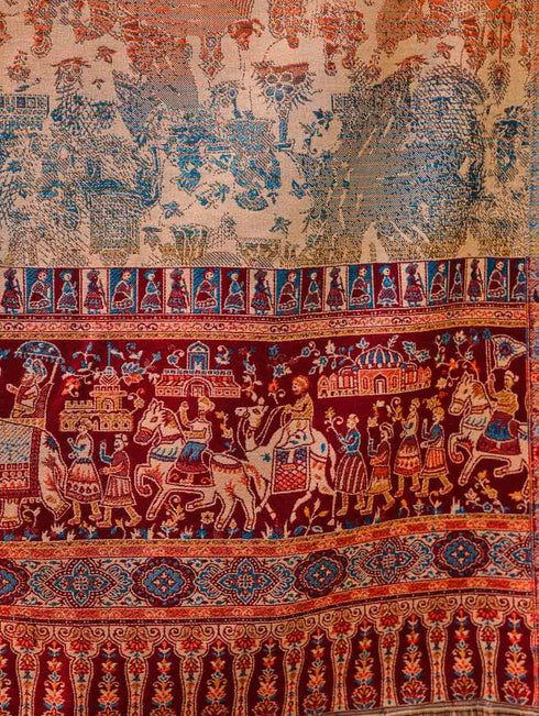 Women's Jamawar Wool Stole